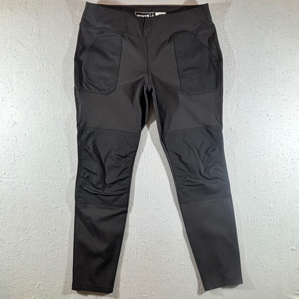 Carhartt Force Utility Leggings Black Womens Fitted Work Pants Size L